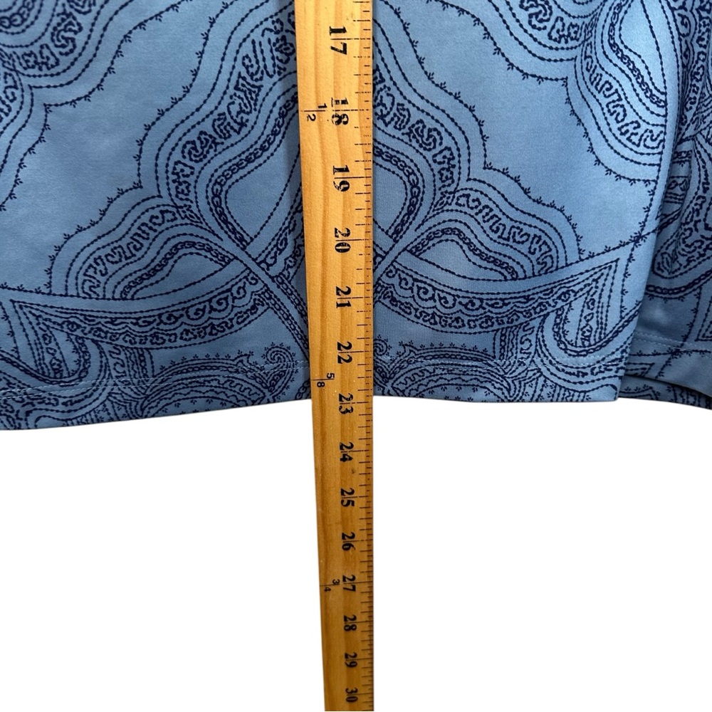 Patagonia Bandha Top Raja Railroad Blue Yoga Tank Shelf Bra Paisley Large - Picture 8 of 10